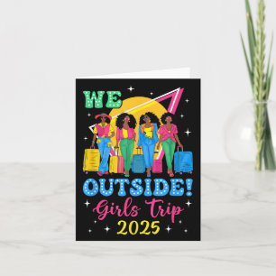 Wir außerhalb Girls Trip 2025 Afro Girls Black Wom Karte