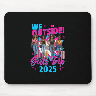 Wir Außerhalb Mädchen Reise 2025 Afro Mädchen Schw Mousepad