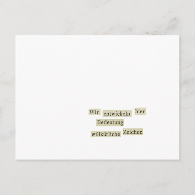 Wir-Bank Postkarte (Vorderseite)