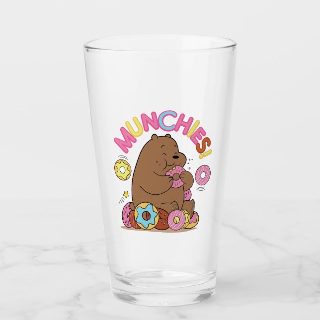 Wir Bare Bars - Grizz Donut Munchies! Glas (Vorderseite)