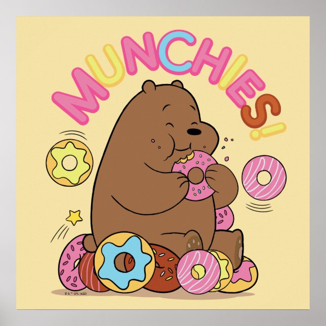 Wir Bare Bars - Grizz Donut Munchies! Poster (Vorne)