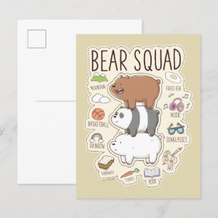Wir Bare Bears - Bärenquad Journal Graphic Postkarte