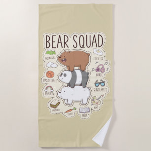 Wir Bare Bears - Bärenquad Journal Graphic Strandtuch