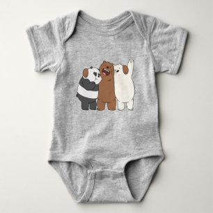 Wir Bare Bears Group Hug Baby Strampler