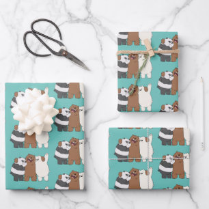 Wir Bare Bears Group Hug Geschenkpapier Set