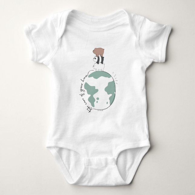 Wir Bären - kümmern uns um Ihre Zuhause Baby Strampler (Vorderseite)