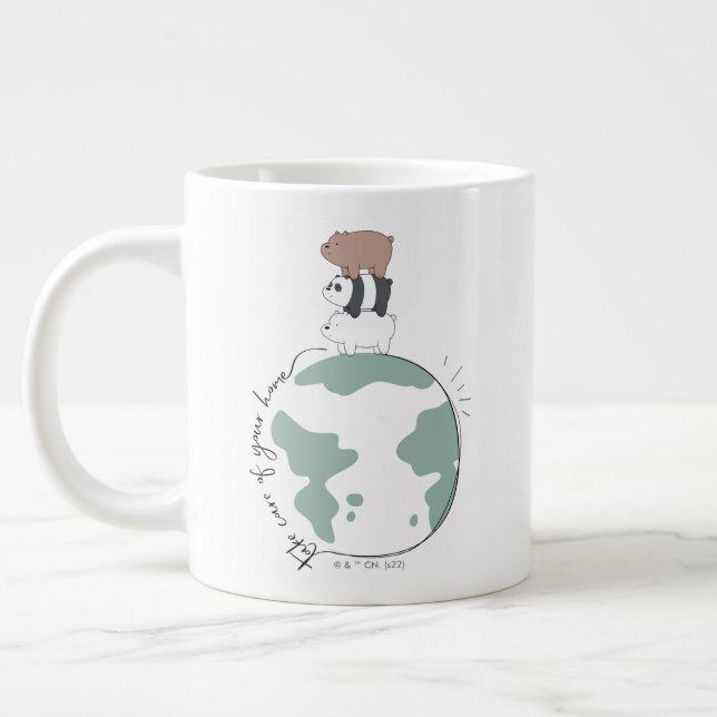 Wir Bären - kümmern uns um Ihre Zuhause Jumbo-Tasse (Links)