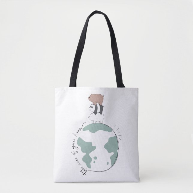 Wir Bären - kümmern uns um Ihre Zuhause Tasche (Vorderseite)