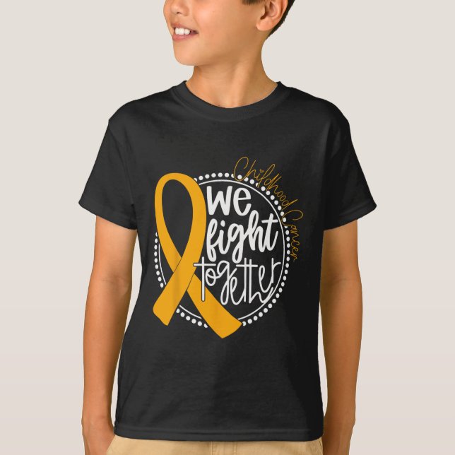 Wir bekämpfen gemeinsam das Bewusstsein für Krebs  T-Shirt (Vorderseite)