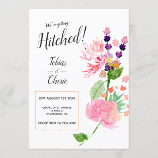 Wir bekommen heftige Blumenhochzeit Einladung