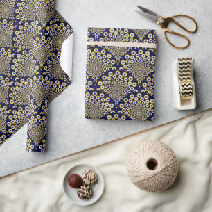 Wir beobachten euch das Art Deco von Marine und Go Geschenkpapier
