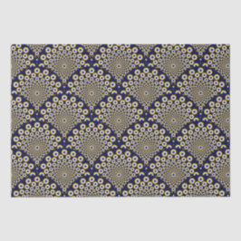 Wir beobachten Sie Marine und Gold Art Deco Craft Seidenpapier