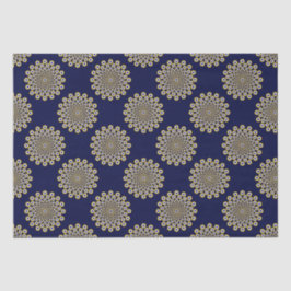 Wir beobachten Sie Navy und Gold Polka Dots Seidenpapier