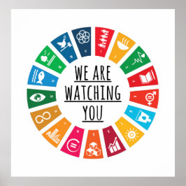 Wir beobachten, wie du dich unterschreibst poster