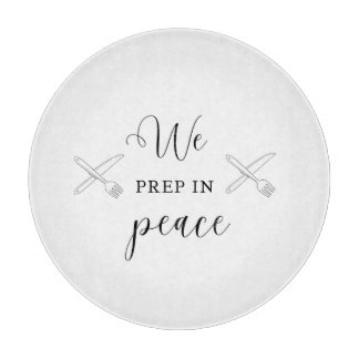 Wir bereiten in der PEACE Circle Glass Cutting Boa Schneidebrett