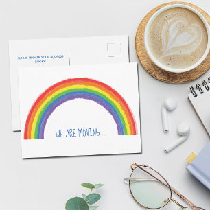 Wir bewegen den Regenbogenwechsel in der Adressver Postkarte