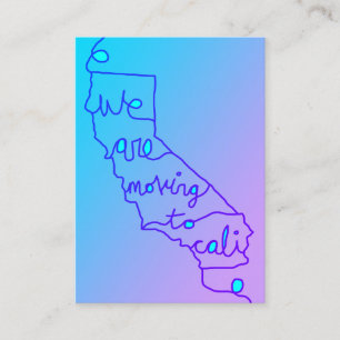 wir bewegen uns auf die "cali business card" visitenkarte