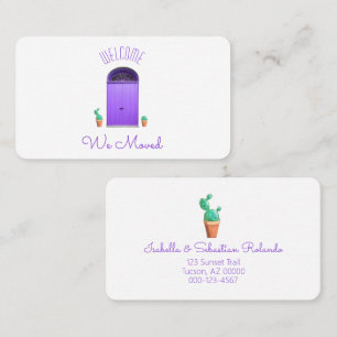 Wir bewegten Ankündigung im Südwesten der Lila Tür