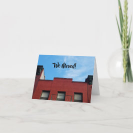 Wir bewegten Urban Apartment Gebäude Card Dankeskarte