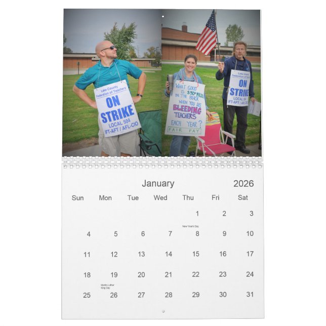 Wir bewerten Lehrer: Jefferson auf Streik 10/14 Kalender (Jan 2026)