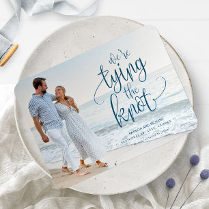 Wir binden das Foto der Hochzeit, das Datum zu spe Magnet