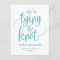 Wir binden die Knochen Save the Date, ohne Foto