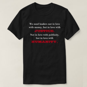 Wir brauchen Führungspersönlichkeiten, die nicht T-Shirt