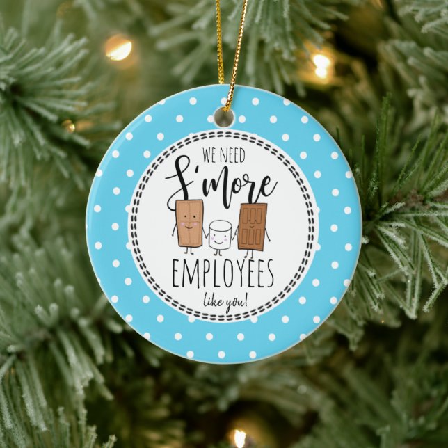 Wir brauchen mehr Angestellte wie Sie Weihnachtsge Keramik Ornament (Baum)