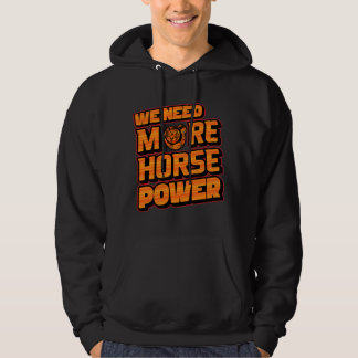 Wir brauchen mehr PS Turbo Kapuzenpullover Hoodie