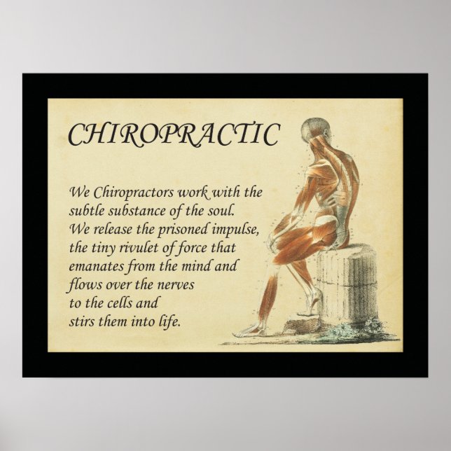 Wir Chiropraktoren arbeiten mit dem Soul Poster (Vorne)