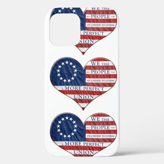 Wir, das amerikanische Flaggenherz Case-Mate iPhone Hülle (Rückseite)