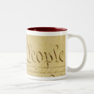 Wir das Leute-Vorlagen-Pergament Zweifarbige Tasse