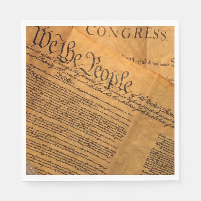 Wir, das Party der US-Verfassung für Amerikanische Serviette (Vorderseite)