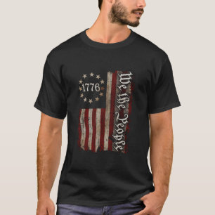 Wir das Volk 1776 Amerikanische Flagge 4. Juli T-Shirt