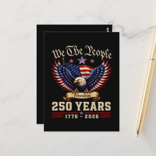 Wir das Volk 250 Jahre Freiheitsadler Postkarte
