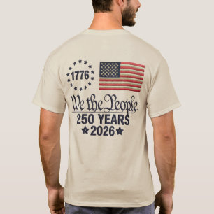 Wir das Volk 250 Jahre US-Flagge Patriotisch 2026 T-Shirt