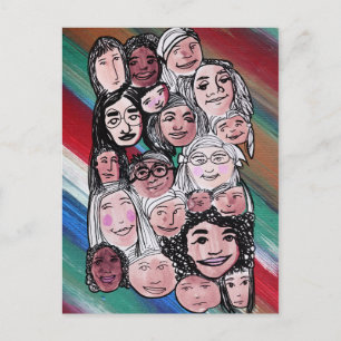 Wir, das Volk bedeutet Alle Menschen Postkarte