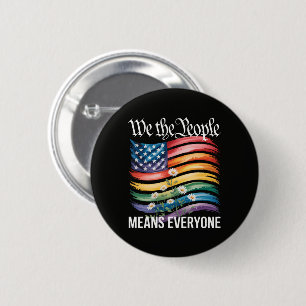 Wir das Volk bedeutet jeden Regenbogen Button