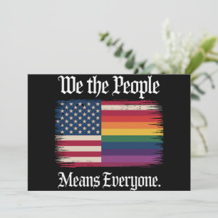 Wir das Volk bedeutet jeder USA LGBT Gleichheit  Einladung