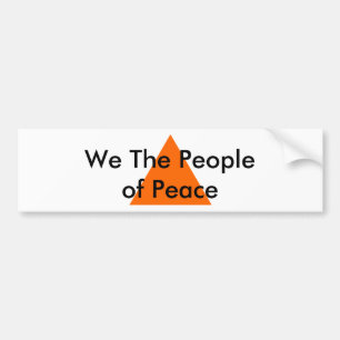 Wir, das Volk des Friedens, das MUSEUM Zazzle Gesc Autoaufkleber
