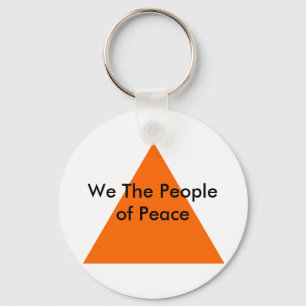 Wir, das Volk des Friedens, das MUSEUM Zazzle Gesc Schlüsselanhänger