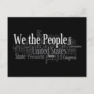 Wir, das Volk - Die US-Verfassung sagt liberalisti Postkarte