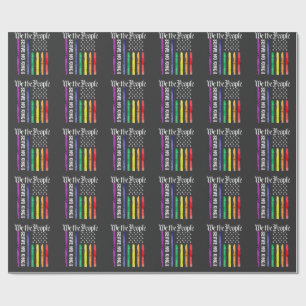 Wir das Volk dienen keinem König LGBT-Demokraten p Geschenkpapier