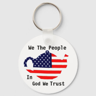 Wir, das Volk Gottes, vertrauen dem Patriotischen  Schlüsselanhänger