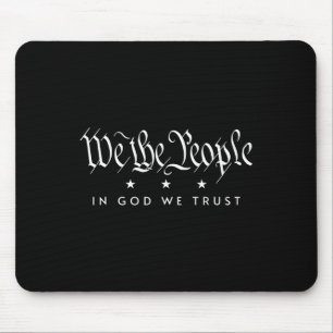 Wir, das Volk Gottes, wir vertrauen dem amerikanis Mousepad