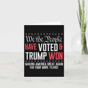 Wir, das Volk, haben abgestimmt und Trump hat mega Karte