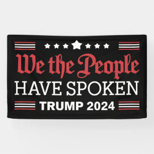 Wir das Volk haben gesprochen Trump 2024 Banner