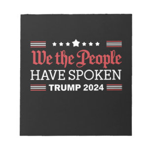 Wir das Volk haben gesprochen Trump 2024 Notizblock