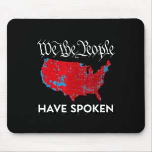 Wir das Volk haben gesprochen Trump 2024 Wahlkarte Mousepad