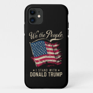 Wir das Volk ich stehe hinter Donald Trump Vintage Case-Mate iPhone Hülle